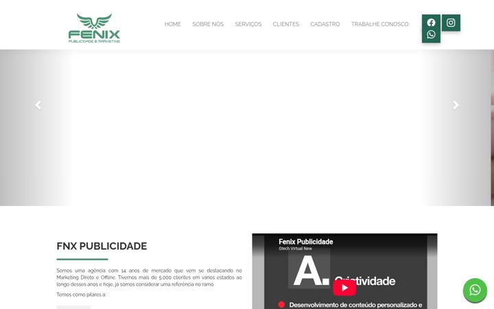 Екранна снимка на fnxpublicidade.com.br