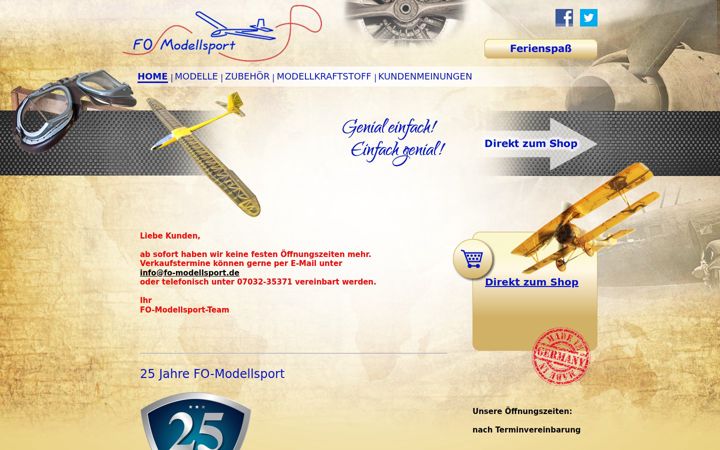 Screenshot of fo-modellsport.de