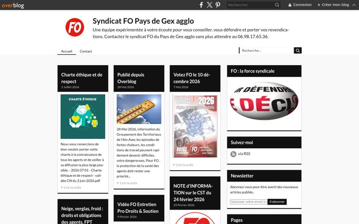 Screenshot of fo-pays-de-gex-agglo.fr