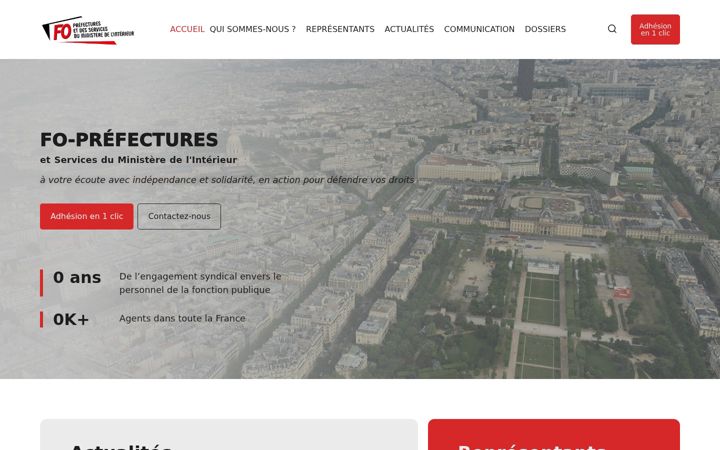 Screenshot of fo-prefectures.com