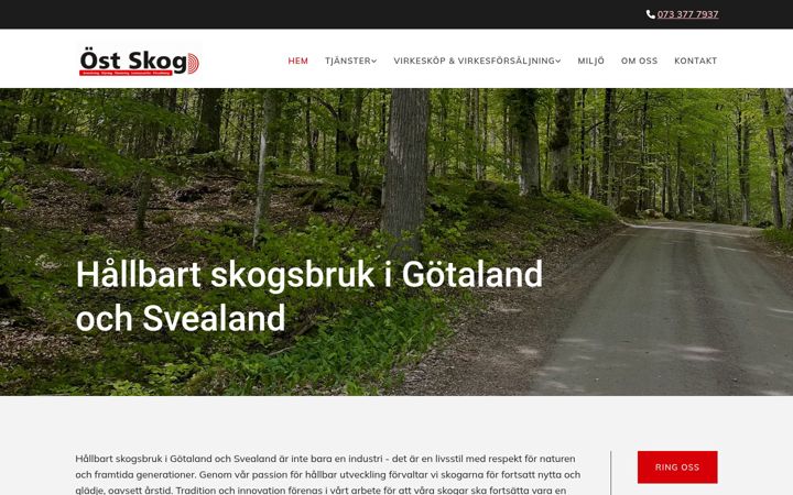 Screenshot of fo-skog.se