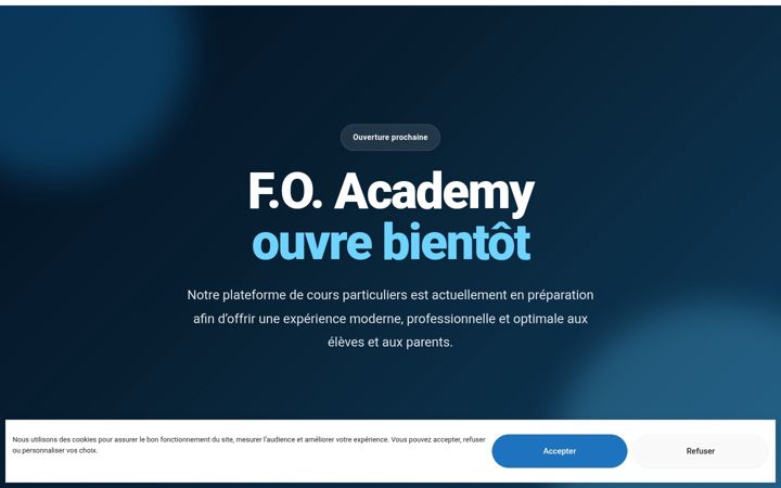Skjámynd af foacademy.be