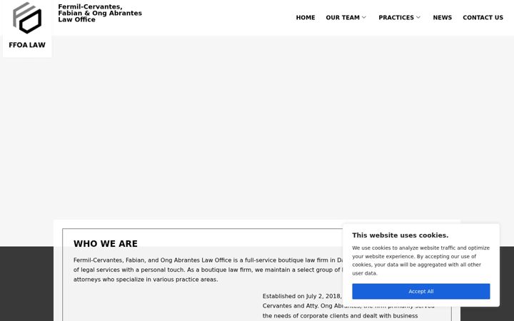 Screenshot of foalawoffice.com
