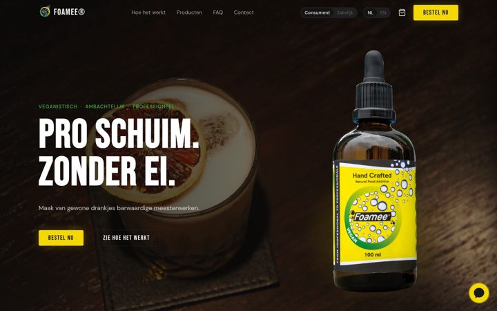 Screenshot of foamee.nl