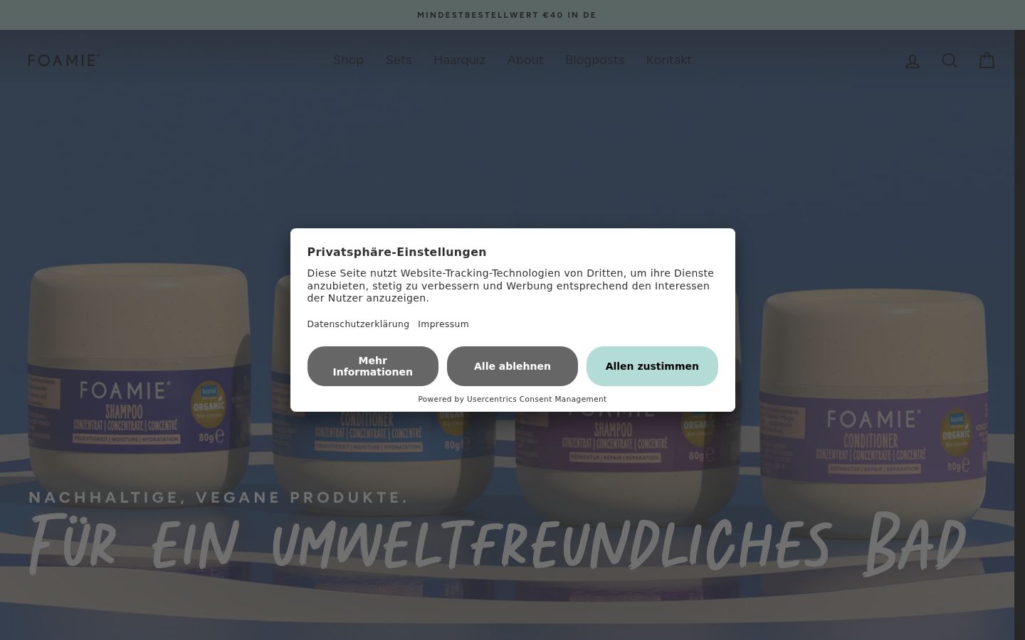 Sutikimo reklamjuostės, rodytos prieš bet kokią sąveiką, ekrano kopija