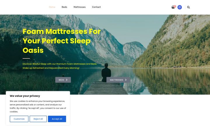 Screenshot of foammattresses.co.uk