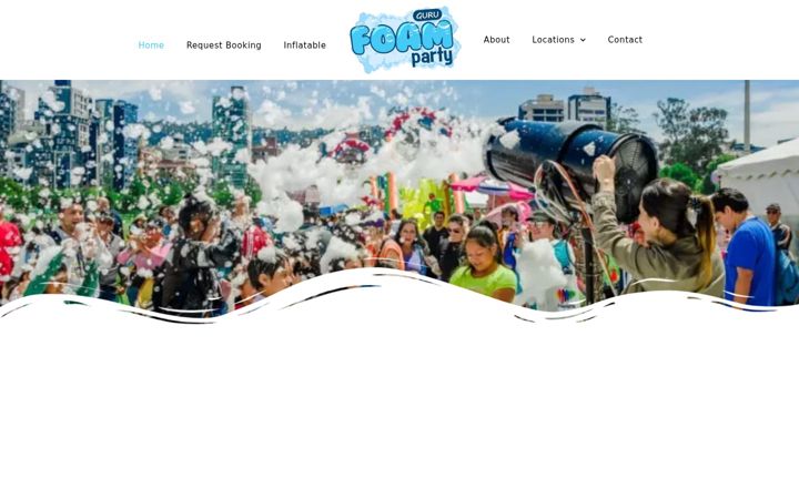 Screenshot of foampartyguru.com
