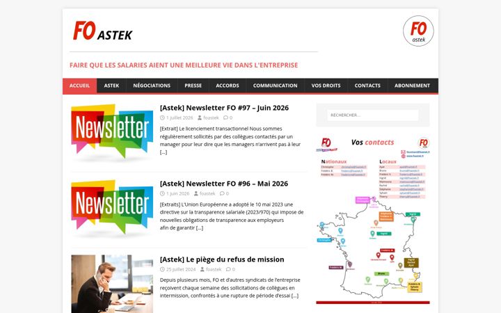 Screenshot of foastek.fr