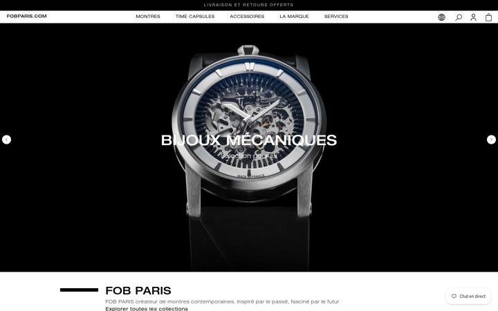 Screenshot of fob-paris.com