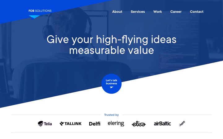 Screenshot of fob-solutions.com