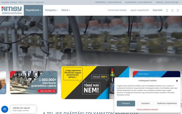 Screenshot of foba-laser.hu