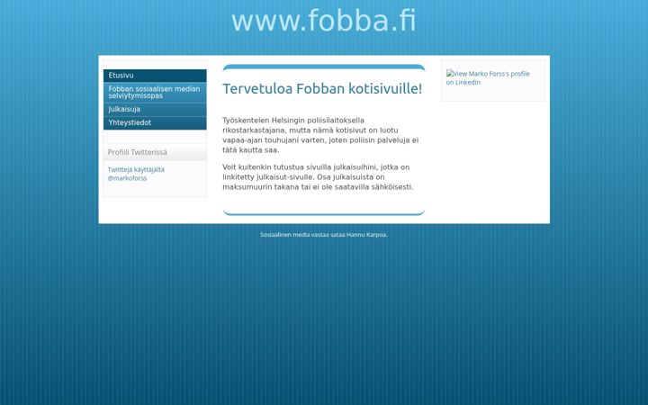 Ekrano kopija fobba.fi