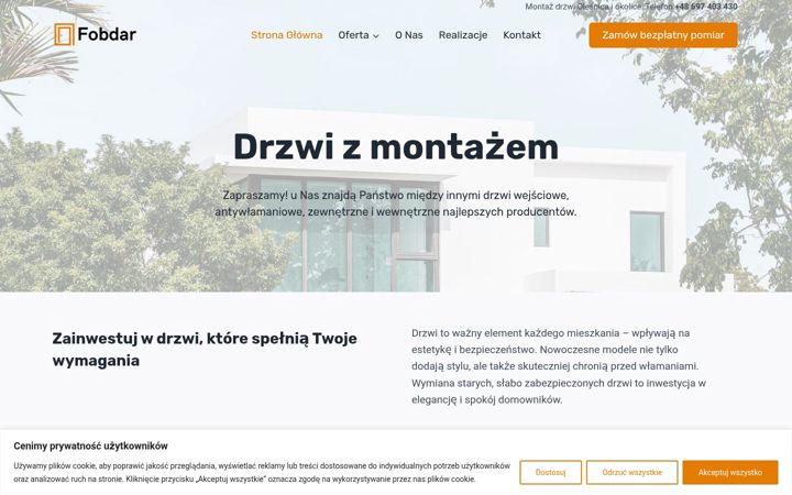 Screenshot of fobdardrzwi.pl