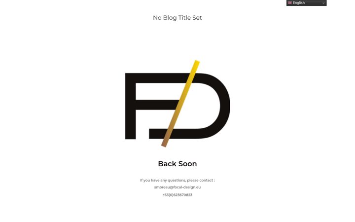 Screenshot of focal-design.eu