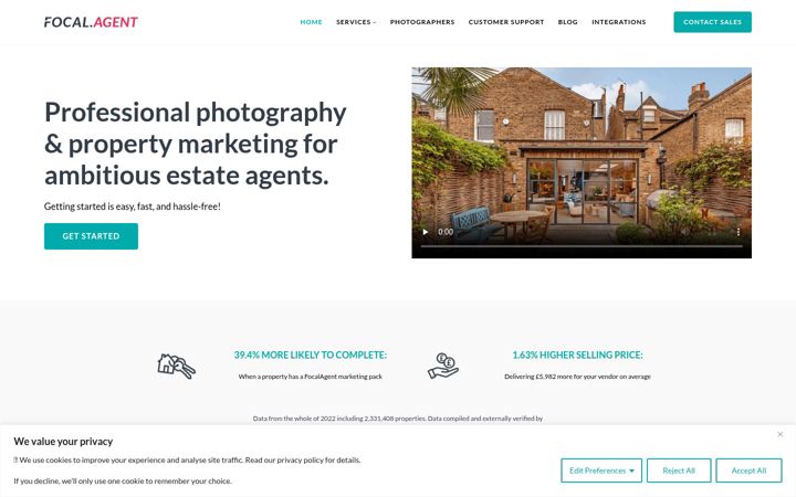 Screenshot of focalagent.com