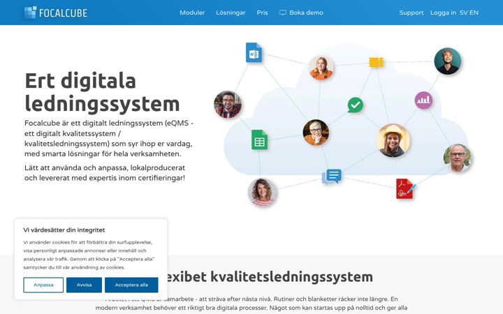Screenshot of focalcube.com