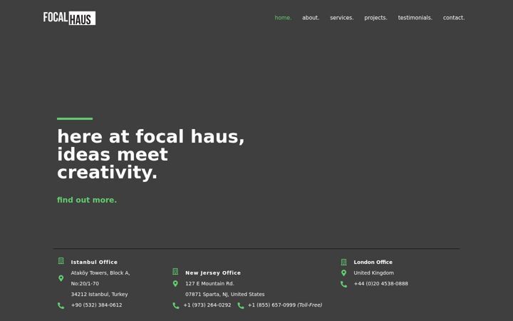 Screenshot of focalhaus.com