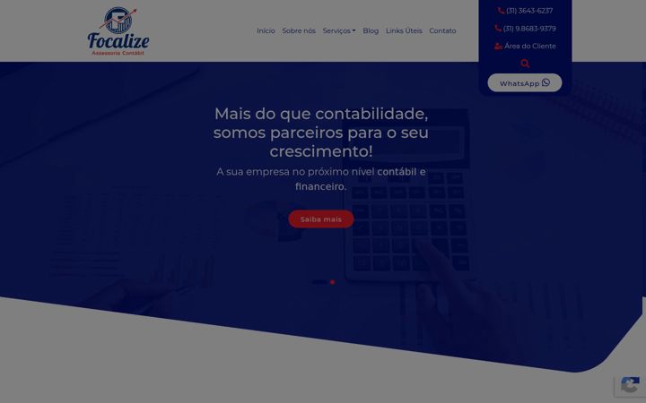 Екранна снимка на focalizecontabil.com.br