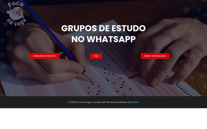Екранна снимка на focanavaga.com.br