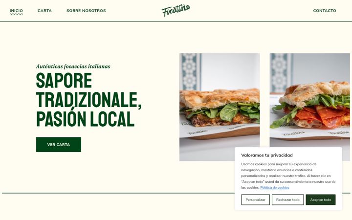 Screenshot of focattina.com