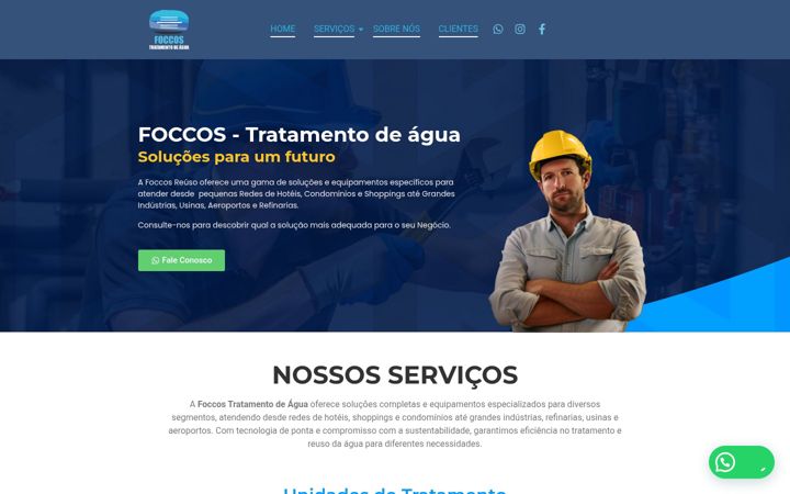 Екранна снимка на foccosagua.com.br