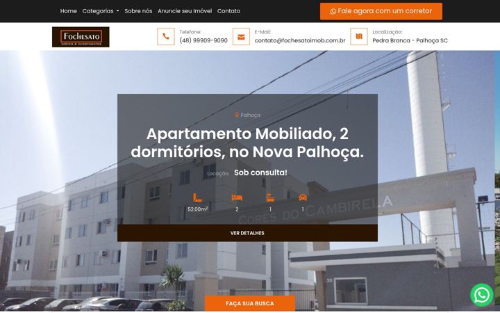 Skärmbild av fochesatoimob.com.br