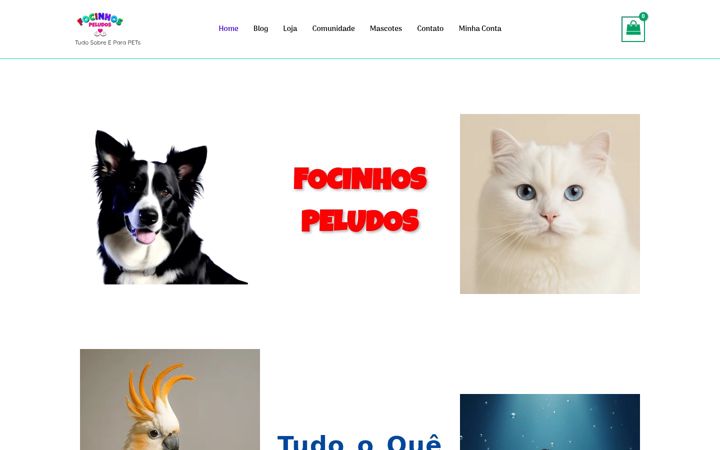 Skärmbild av focinhospeludos.com.br