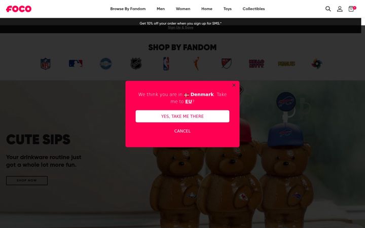 Screenshot of foco.com