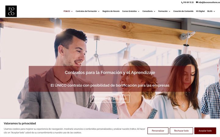 Screenshot ta' fococonsultores.es