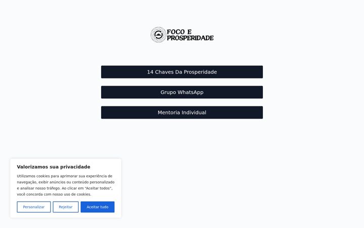 Skärmbild av focoeprosperidade.com.br