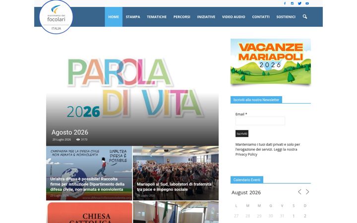Screenshot του focolaritalia.it