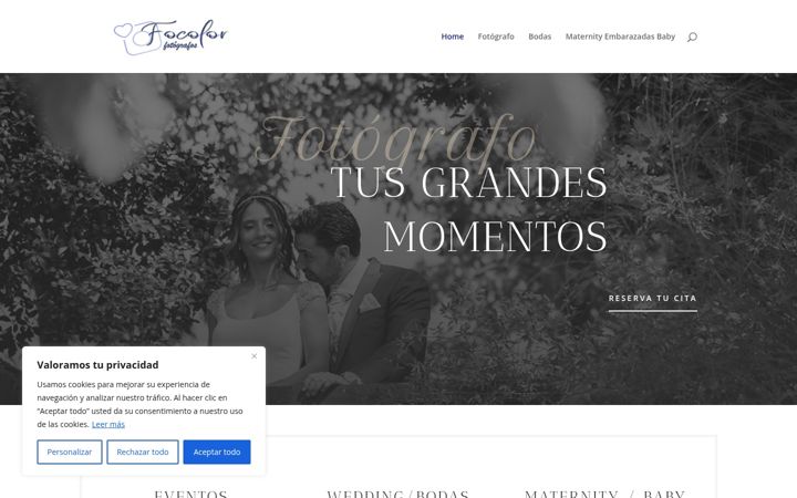 Screenshot ta' focolor.es