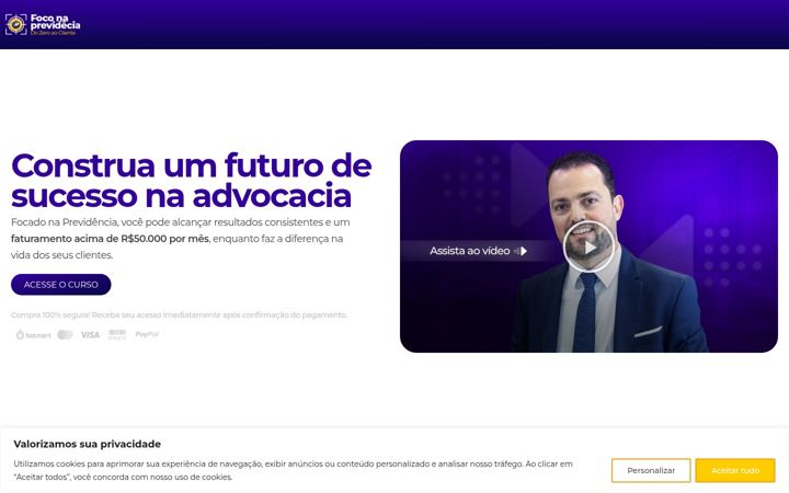 Screenshot of foconaprevidencia.com.br