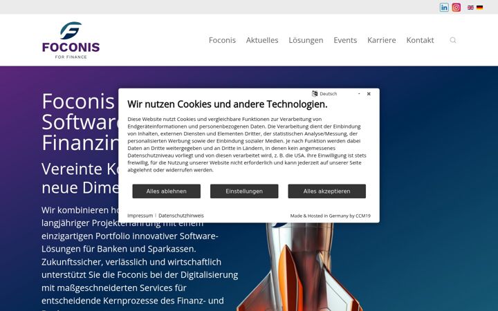 Screenshot of foconis.de