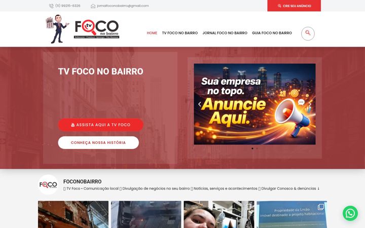 Skärmbild av foconobairro.com.br