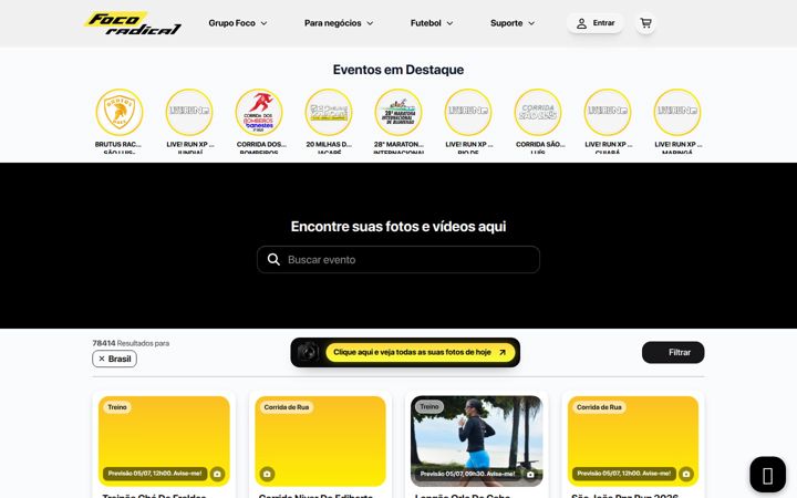 Zrzut ekranu focoradical.com.br