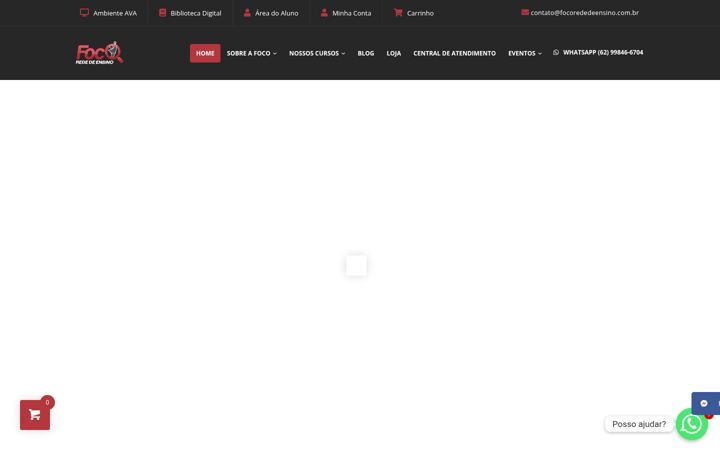 Skärmbild av focorededeensino.com.br