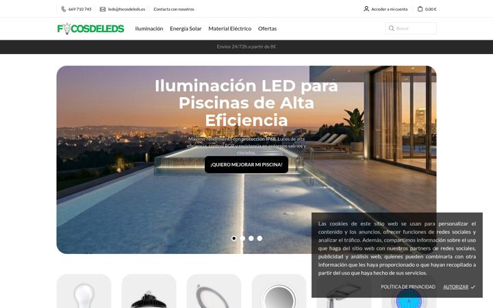 Screenshot of focosdeleds.es