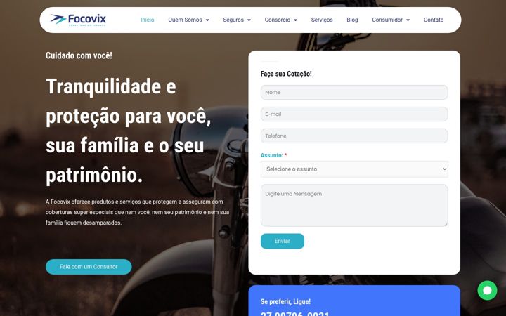 Skärmbild av focovix.com.br