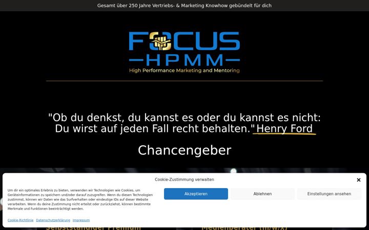Snímek obrazovky focus-hpmm.de