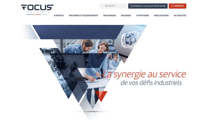 Screenshot of focus-industrie.fr