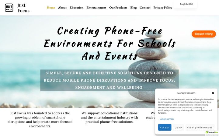 Screenshot of focus-pouch.com