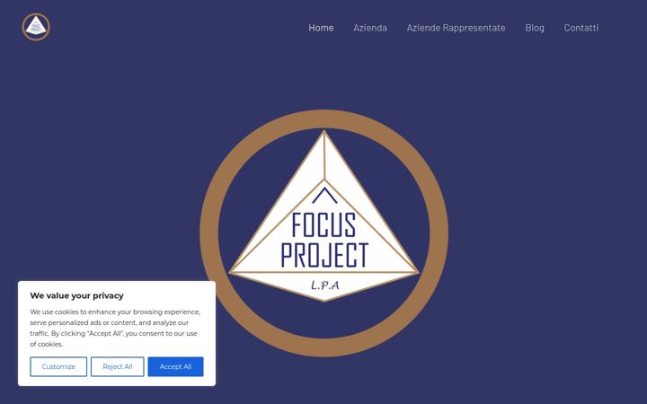 Screenshot of focus-project.it