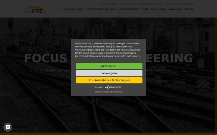 Screenshot of focus-rail-engineering.com