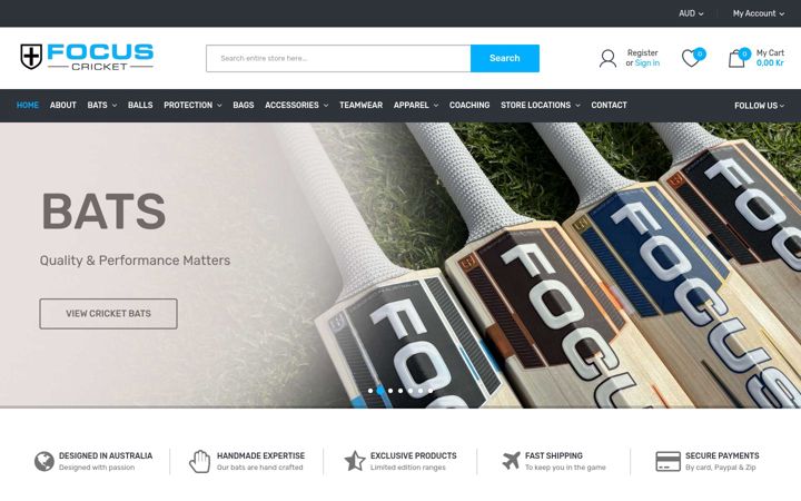 Screenshot of focus-sport.com.au