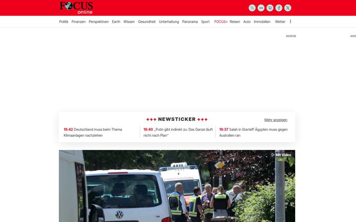 Ekrānuzņēmums no focus.de