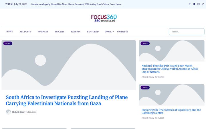 Screenshot of focus360media.nl
