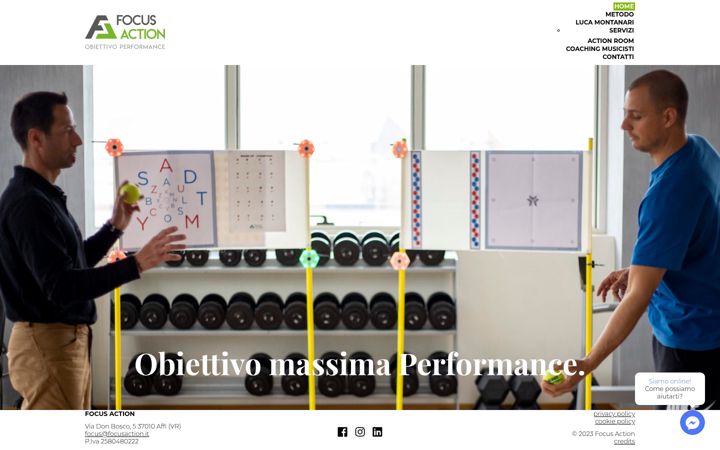 Screenshot of focusaction.it