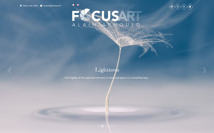 Screenshot of focusart.fr
