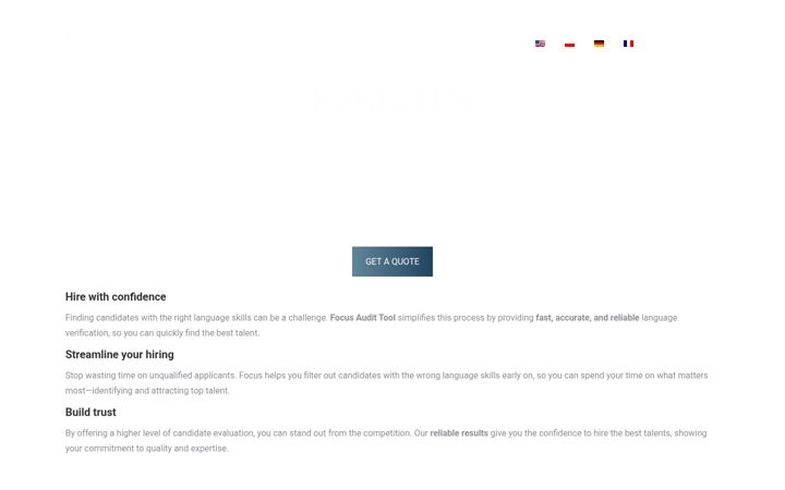 Screenshot of focusaudits.eu